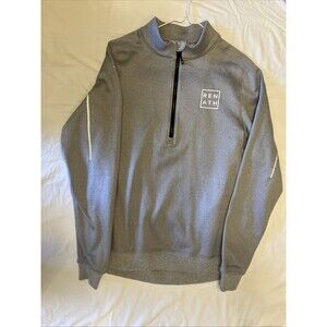 Ren Athletics Volleyball 1/4 Zip Jacket, Gray, Unisex Size Small